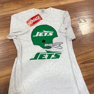 HOMAGE Gray and Green Game Day Tee